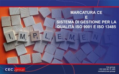 Marcatura CE e ISO 9001