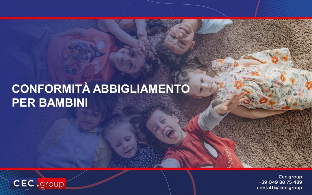 Conformità abbigliamento per bambini